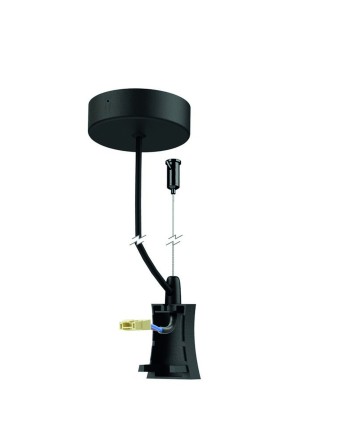 HANOK * TAPA LATERAL NEGRA CON CABLE ALIMENTACION Y FLORON